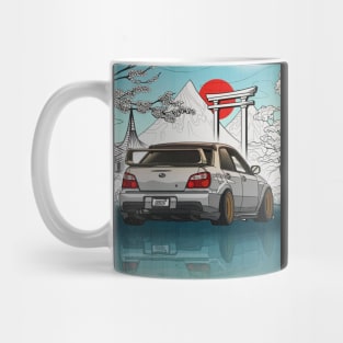 Subaru Impreza WRX STi Bug Eye (2002) Japanese Art Style Mug